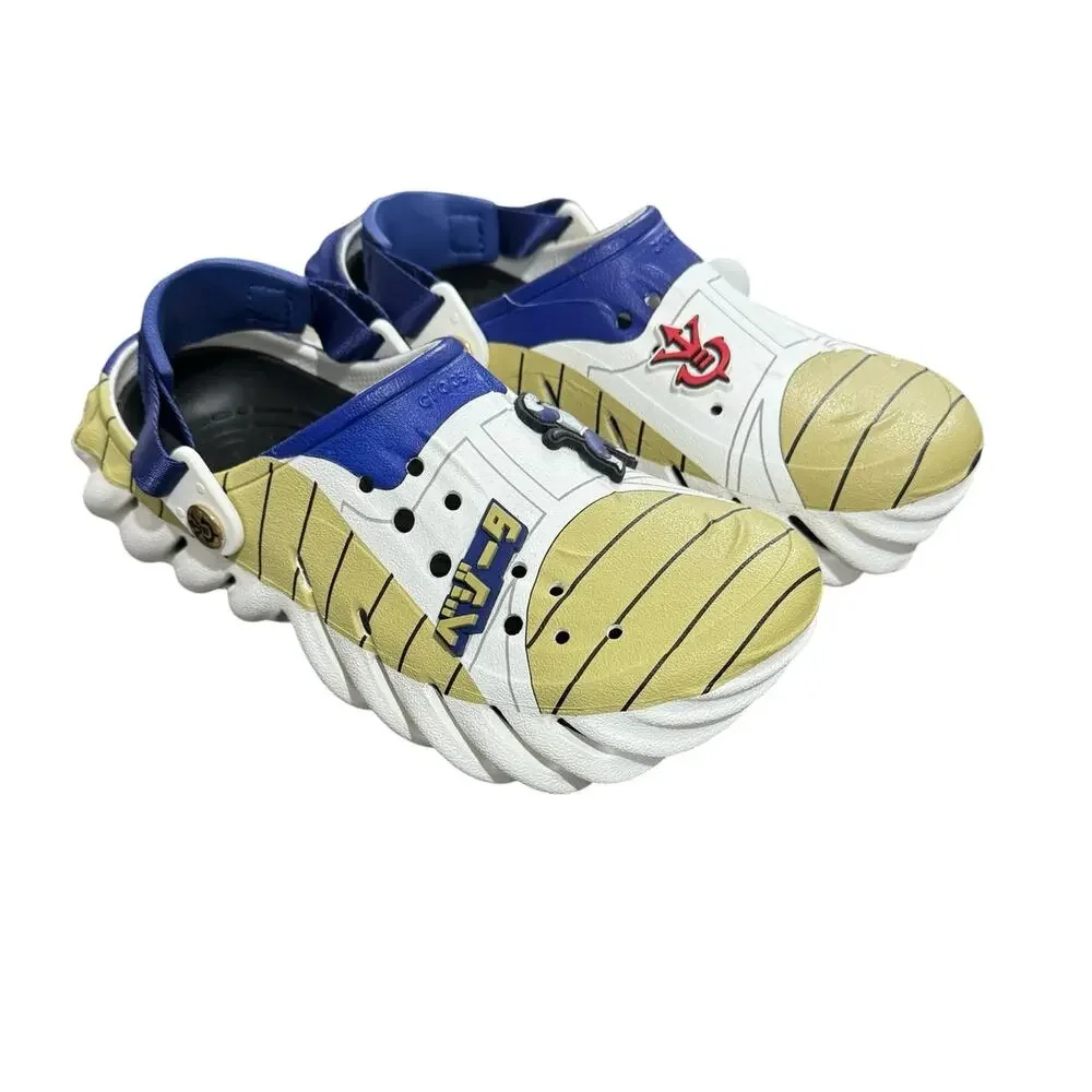 NWT! Crocs Vegeta Echo Clog Dragon Ball Z Anime Graphic Shoes - Big Kids J6